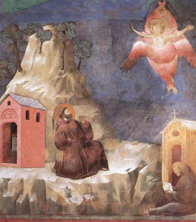 Frans av Assisi Av Giotto di Bondone. Lisens: Falt i det fri (Public domain)